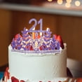 thumbnail image 3 of Kit de tiara de 21 cumpleaños con banda y diamantes de imitación, regalos de feliz 21 cumpleaños para ella, decoraciones de 21 cumpleaños para mujer, 3 of 5