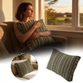 thumbnail image 2 of WMQPNNS Headboard Back Cushion Lumbar Support Upholstered Segmented Striped Headboard Removable Reading Positioning Sofa Dorm Resting Backrest, 2 of 7