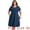 Navy Blue, variant on DARING DIVA Plus Size V Neck Hollow Eyelet Details Dress 4X Navy Blue