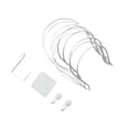 thumbnail image 3 of Abbracc 5x Wall Mounted Hat Holder Pounch Multi Functional Display with Accessories White, 3 of 9