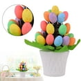 thumbnail image 2 of (Clearance) BNNG Easter Egg Potted, Easter Centerpiece for Dinning Table with Wood Tray & Easter Eggs Decor, Easter Table Decor, Easter Decorations for the Home, Spring Decorations for Home, 2 of 9