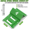 thumbnail image 5 of UTV Wheel Chock Tie-Down Kit - 4,500lb Break Strength  Trailer  Straps System - 4Pack 2" ' E Track Ratchet Straps for SXS, UTV, ATV,  (Bright ), 5 of 7