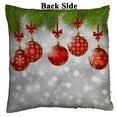 thumbnail image 2 of PKQWTM Christmas Tree Branches Red Balls Reversible Mermaid Cushion Cover Home Decor Sequin Pillow Case Size 18x18 inches, 2 of 2