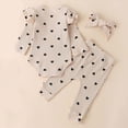thumbnail image 6 of UAYOTSE Baby Girl Clothes Outfits Romper Pants Cute Bow Headband Hat Sets for Baby Girls,Sizes 9-12 Months, 6 of 6