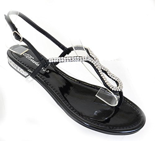 jeweled flat sandals wedding
