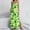 A162 Multicolor, variant on Women's St. Patrick's Day Maxi Dress Clover Leaf Printed Spaghetti Strap V Neck Backless Long Dress Side Split Shamrock Festive Party Apparel
