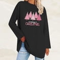 thumbnail image 2 of Plus Size Women T-Shirt Christmas Candy Snowman Gift Funny Casual Long Sleeve Graphic Cute Tee Tops, 2 of 5
