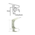 thumbnail image 6 of ALEKO White Ceiling Bracket for Retractable Awning, 6 of 6