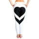 thumbnail image 1 of Leggings de yoga de corazón para mujer de talla grande, pantalones de retales, mallas delgadas, mallas deportivas para correr, pantalones de jogging de gimnasio, cintura alta kenally FS6738-04, 1 of 3