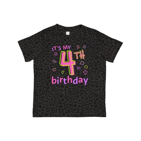 

Inktastic It s My Fourth Birthday Gift Toddler Boy or Toddler Girl T-Shirt