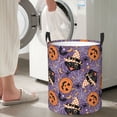 thumbnail image 5 of Goofa Vintage Halloween Black Cat Printed Circular Hamper,Laundry Basket with Handles,Storage Baskets Foldable,Large Capacity Laundry Hamper-, 5 of 6
