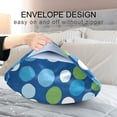 thumbnail image 4 of Yayeee Pillowcase Standard Size Set of 2 Satin Wrinkle Resistant Pillow Case, Blue Dots, 4 of 8