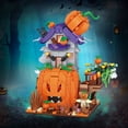 thumbnail image 5 of 762pcs Halloween Pumpkin House Assembly Building Blocks Toys, Micro Particle Assembly Building Blocks, Halloween Gifts For Adults (Without Box), 5 of 5