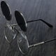 thumbnail image 2 of Gafas de sol redondas YONGSHENG estilo Steampunk para hombre y mujer lentes transparentes circulares dobles, 2 of 5