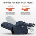 thumbnail image 2 of MCombo Large Lay Flat Dual Motor Power Lift Recliner for Big and Tall Elderly, Faux Leather(Blue), 2 of 9