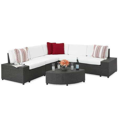 Best Choice Products 6 Piece Wicker Sectional Sofa Patio Best Choice Products 6 Piece Wicker Sectional Sofa Patio