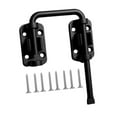 thumbnail image 3 of Luzkey Sliding Bolt Gate Latch Hardware Replacement Non Perforated Easy to Use Buckle Door Latch Lock for Window Patio Garage Home Balcony Black, 3 of 8