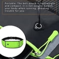 thumbnail image 3 of Wosthever Riñonera impermeable para correr, Jogging, paquete de cinturón, bolsa de noche reflectante, tarjeta de efectivo, almacenamiento para Mochilas de mochilero Verde, 3 of 6
