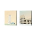 thumbnail image 1 of Metaverse Gurli Soerensen 'Travel Europe B' Canvas Art (Set of 2), 1 of 4
