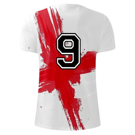 

KUNKASA Boys Girls Cute Casual T-Shirt Toddler Letter Graphic Prints Short Sleeve Athletic Training Fashion Top Children 8-9 Years