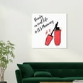thumbnail image 2 of Wynwood Studio Canvas Mascara Love Fashion and Glam Makeup Wall Art Canvas Print Red 30x30, 2 of 3