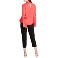 thumbnail image 3 of Rachel Roy Blouse en Tricot à Manches Nouées pour Femmes, Rouge, 2, 3 of 3