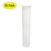 50 x Clear White Plastic Centrifuge Tubes 20ml for Sample Preparation