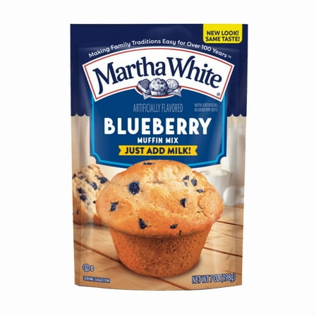Pack of 4 Martha White Blueberry Muffin Mix, 7 oz