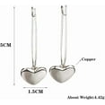 thumbnail image 6 of Paper Clip Earrings Heart Safety Pin Earrings for Women Dainty Paperclip Huggie Hoop Earrings Gold Plated Safety Pin Jewelry for Women, 6 of 13