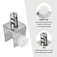 thumbnail image 3 of Uxcell Glass Shelf Bracket Pegs, 80Pack Adjustable Glass Clamps for 3-8mm Tempered Glass, 3 of 5