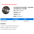 thumbnail image 2 of Front Wheel Hub Assembly - Compatible with 2000 Ford F-150 4WD, 2 of 2