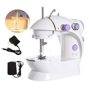 Portable Sewing Machine Foot Adjustable Double Speed Double Line Electric Craft Repair Machine