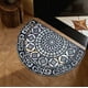 thumbnail image 4 of Almohadillas para silla de 50 x 80 cm, estilo bohemio, semicircular, para entrada, antideslizante, con terciopelo de cristal., 4 of 5