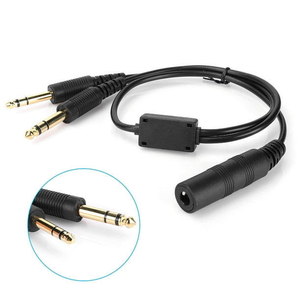 Mgaxyff U174 To General Aviation Headset Adapter Cable Helicopter Headset Splitter Cable Headset Microphone And Helicopter Headset Audio Splitter Cable Walmart Com Walmart Com
