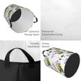 thumbnail image 2 of Sikiie Lavender Flowers Print Round Dirty Clothes Basket, Waterproof Standing Foldable Storage Basket, for Laundry Room, Bedroom, Bathroom Storage-Medium, 2 of 6