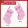 thumbnail image 2 of Bingfone Best Mom ever Print Personalized Christmas Stocking - Snowman Design Large 18 inch,Family Holiday Season Decor, 2 of 8