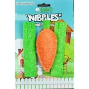 3 count AE Cage Company Nibbles Carrot and Celery Loofah Chew Toys