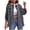 Dark Gray, variant on Womens Ripped Denim Jacket Frayed Hem Button Front Boyfriend Jean Coat Western Shacket with Pockets 2026 Trendy