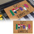 thumbnail image 2 of asddcavvf FunNY SUMMER Entrance Welcome Velvet Carpet Velvet Rear Kitchen Carpet Front Door Happy Summer Front Door Welcome Velvet Winter Blanket Knit Throw Blankets, 2 of 4