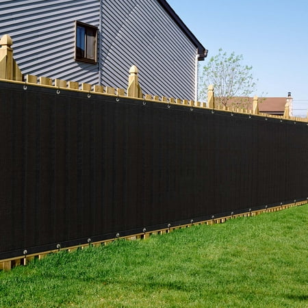 Oumilen 6' x 50' Privacy Screen Fence, Heavy Duty Fence Privacy Screen Outdoor, Black