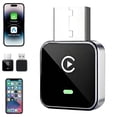 thumbnail image 1 of 2026 Wireless CarPlay Adapter for iPhone & Android Auto, 2 in 1 Plug & Play USB-A/Type-C Port, Fast Convert Wired to Wireless, No Delay for iOS 10+ & Android 11+, with Realtek 8730E Chip, 1 of 7