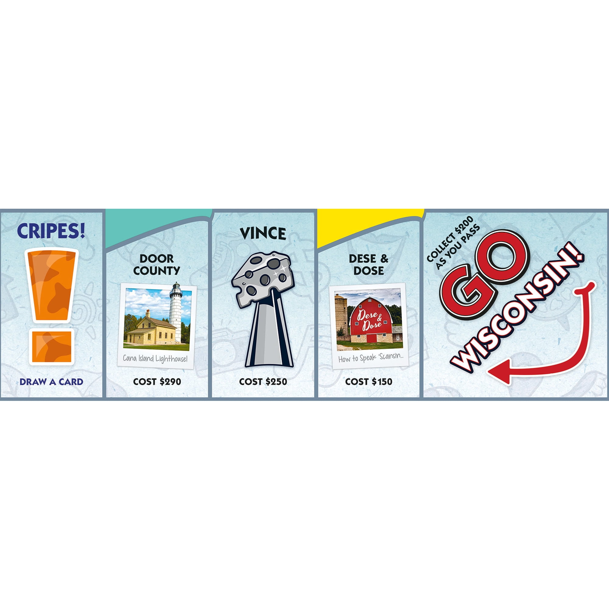 Late For The Sky - Wisconsin-opoly - Classic Board Game with a Wisconsin Twist - 2-6 Players