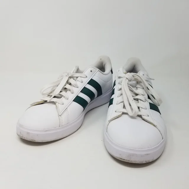 Ad-id-as Grand Court Shoes Men's 7.5 White/Green ID4465 Cloudfoam Comfort