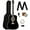 Black w/ Gig Bag, variant on Fender CD-60S Solid Top Dreadnought Acoustic Guitar, Left Handed - Natural w/ Gig Bag