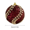 thumbnail image 3 of Hogar y cocina, Decoración del hogar, Decoración navideña, Adornos colgantes flocados, Decoración para árbol de Navidad, Adornos colgantes pequeños para decoración de ventanas navideñas, Bolas navideñ, 3 of 6
