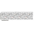 thumbnail image 2 of Ambesonne England Fabric by the Yard Upholstery, Hand Lettering Cities, 2 Yards, Black White Vermilion, 2 of 4