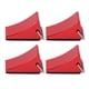 thumbnail image 1 of Calzo para rueda de coche modelo RC - 4 piezas, fondo antideslizante, aleación de aluminio, rojo, 1 of 1