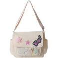 thumbnail image 1 of wefenad Bolso de hombro portátil con diseño de estrella de lona Laru-8, 1 of 3