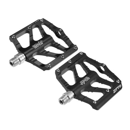 Motoforti 1 Pair Aluminum Alloy MTB Bike Rear Foot Peg Pedal Black Fit 9/16 Inch Axle