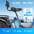 thumbnail image 3 of Gocio Peak 1000W Electric Tricycle, 20" x 4.0 Fat Tire Foldable Electric Tricycle, 48V 18AH Large-Capacity Battery E Trikes,7 Speed 3-Wheel Electric Bike for Adults UL2849 Certified, 3 of 13